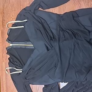 Donna Karan New York, Black Long-Sleeve Ruched Sheath Dress